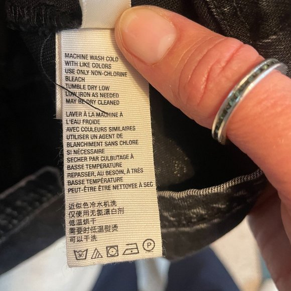 Free People Washed Black Jean Jacket - Picture 9 of 13